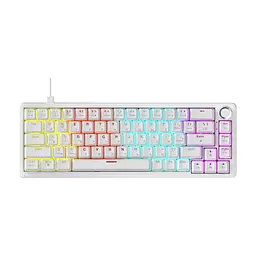 Клавіатура Ajazz AK690 Peach Mist Switch USB UA White (AK690-PM-W)