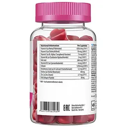 Натуральна добавка VPLab UltraVit Gummies Beauty Hair Skin Nails 60 жувальних цукерок - мініатюра 2