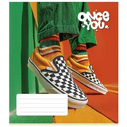 Зошит загальний Школярик на скобі у клітинку 96 аркушів Once You-3 (096-3572K) 