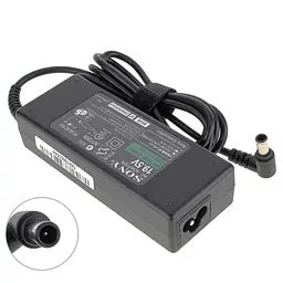 Блок живлення для ноутбука Sony 19.5V 4.7A 90W 6.5*4.4-PIN 3hole L-подібний роз'єм чорний (без кабеля)