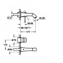 Змішувач для раковини Grohe Grandera 19929000, Хром - мініатюра 2