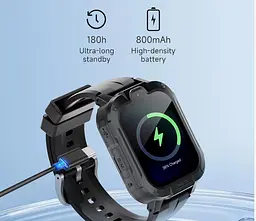 Дитячий смарт годинник Lemfo H04G з GPS трекером для дітей, 4G SIM-картою, відеодзвінком, прослушкою, камерою, геозоною, SOS кнопкою та голосовим чатом - мініатюра 11