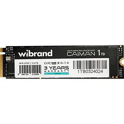 SSD диск Wibrand Caiman 1 ТВ M.2 2280 PCI Express 3.0 x4 3D NAND