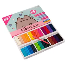 Пластилін YES, 24 кольорів, 480 г., Pusheen, (540685) - мініатюра 2
