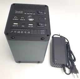 Акумуляторний інвертор-перетворювач напруги 200 Вт 48000 mAh Power Bank з розеткою 220 V та 12 V, зарядна станція Yachu 175.2 Wh 12,8 V/12 Ah/200 W - мініатюра 9