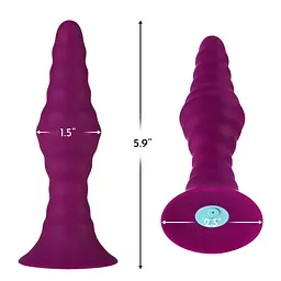 Анальна пробка Dream Toys Pyra Large 15 см (малиновий) - мініатюра 8
