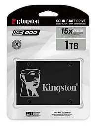 Твердотільний накопичувач SSD Kingston 1Tb, KC600, SATA3, 2.5", 3D TLC, 550/520 МБ/с teh0019847 - мініатюра 4