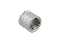 Муфта RAFTEC 1" латунь, ВВ, DN25, нікель, MR03 - мініатюра 2