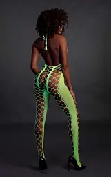 Бодістокінг Ouch! Bodystocking With Halterneck Green, XS/XL - мініатюра 6