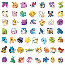 Стікерпак Покемон Набір наклейок GeekLand Pokemon 50 штук - мініатюра 4