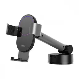 Тримач в машину Baseus Simplism Gravity Car Mount With Suction Base чорний (30748 black) - мініатюра 7