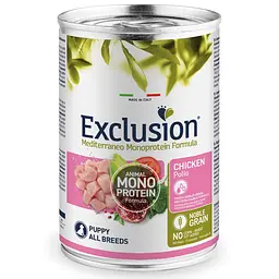 Корм Exclusion Puppy Chicken для цуценят від 2 до 12 місяців з куркою 400 г