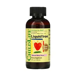 Дитяче залізо Liquid Iron - 118 ml (4 fl oz) Natural Berry