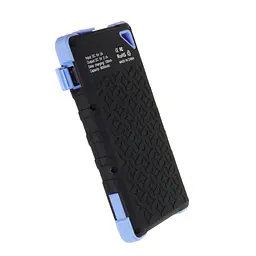 Сонячний power bank зовнішній акумулятор Rengard з сонячною батареєю 8000 мА і ліхтариком USB, блакитний - мініатюра 5