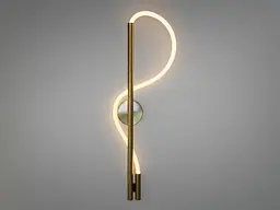 Світильник настінний LED Diasha 9607-GAB 3color Ropelight, 14W, бронза, для коридору, вітальні, спальні, кухні, офісу - мініатюра 2