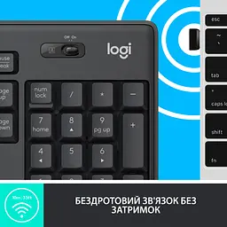 Комплект Logitech MK295 Silent UA Graphite (920-009800) - мініатюра 5