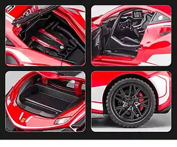 Колекційна металева модель автомобіля АвтоЕксперт Ferrari 488 Challenge EVO з інерцією, світлом та звуком 1:32 - мініатюра 9
