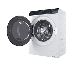 Пральна машина Haier фронтальна 7 кг 1400 A+++ 44 см дисплей пара інвертор люк чорний прямий привід білий - мініатюра 6