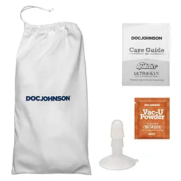 Фалоімітатор Doc Johnson The Realistic Cock ULTRASKYN Squirting 9,5 Inch Vanilla - мініатюра 3