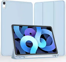 Чохол-книжка BeCover Tri Fold Soft TPU з кріпленням Apple Pencil для Apple iPad Air 4/5 2020/2022 10.9" Light Blue (711108) - мініатюра 2