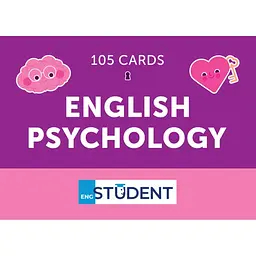Карточки для изучения English Student English Psychology