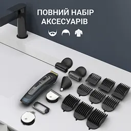 Тример Rowenta Selectium для бороди, вусів, голови, носа, вух і тіла чорний (TN9464E0) - мініатюра 12