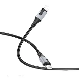 Дата кабель Borofone BX101 Creator 27W Type-C to Lightning (1m) Black - мініатюра 3