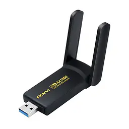 Бездротовий USB Wi-Fi адаптер Fenvi FU-AX1800, 2.4 / 5 GHz Mu-MIMO чорний (18838) - мініатюра 1