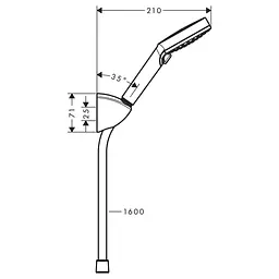 Душовий гарнітур Hansgrohe Vernis Blend 26273000 хром - мініатюра 2