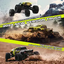 Машинка на радіокеруванні AMORIL 1/10 RTR Безщіткові швидкі RC автомобілі для дорослих, максимум 50 миль на годину Б/в - мініатюра 8