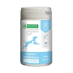 Мінеральна кормова добавка для цуценят та молодих собак Nature's Protection Puppy minerals, 100 табл.