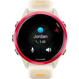 Смарт-годинник Garmin Forerunner 570 42mm Raspberry Aluminum with Translucent Bone/Mango Band (010-02970-02) [142393] - мініатюра 4