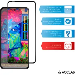 Скло захисне ACCLAB Full Glue Moto G84 Black (1283126582332) - мініатюра 5