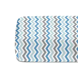 Набір простирадл на резинці Cosas G&B ZIGZAG 60х120х12 см (SetSheet_Grey_ZigBlueGrey_120x60) - мініатюра 7