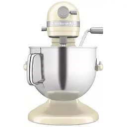 Планетарний міксер KitchenAid Artisan з підйомною чашею 6.6 л кремовий (5KSM70SHXEAC) - мініатюра 4