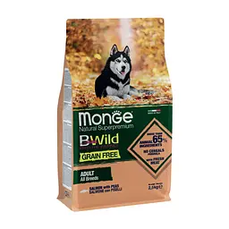 Сухий корм для собак Monge Dog Bwild Gr. Free лосось 2.5 кг (8009470011716)