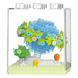 Дитячий конструктор Bambi Flower Language 7347 у колбі, 395 деталей - мініатюра 2