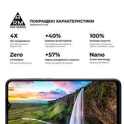 Захисне скло на ZTE Blade A53/A53 Pro/V40 Design з олеофобним покриттям, Pro, повне проклеювання, антистатичний і пиловідштовхуючий шар, 9H, самоклеючеся, 2.5D, на весь екран, антистатичний клей, ArmorStandart (ARM68743) - мініатюра 5