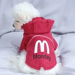 Толстовка для собак PetCircle "Monday " червоний L Petcircle Summer zoo0005738 - мініатюра 3