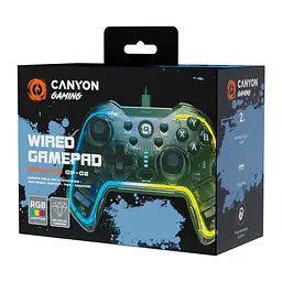 Геймпад Canyon Brighter GP-02 Wired RGB 4in1 PS3/Android BOX-TV/Nintendo Crystal (CND-GP02) - мініатюра 6