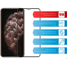 Скло захисне ACCLAB Full Glue Apple iPhone XS Max/11 Pro Max (1283126508202) - мініатюра 2