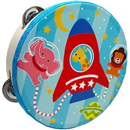 Дерев'яна іграшка Bambi Бубен "Космос" MD 0367-56 діаметр 15 см