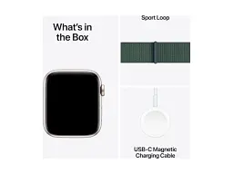 Смарт-годинник Apple Watch SE 2 GPS 44mm Starlight Aluminium Case w. Lake Green Sport Loop (MXEW3) - мініатюра 3