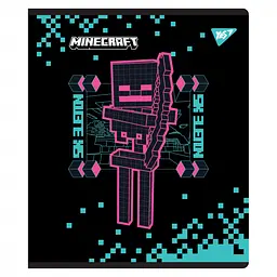 Зошит для записів А5 Yes Minecraft Black 12 аркушів в клітку (767495) - мініатюра 3