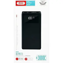 Зовнішній акумулятор XO PR123 30000mAh 22.5W Black 00000015191 [127707] - мініатюра 3