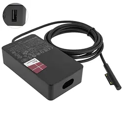 Блок живлення для планшета MICROSOFT 15V 2.58A 44W 6pin Чорний (з мережевим кабелем!) (Surface Pro 5 Pro 6 Pro 4 Pro3