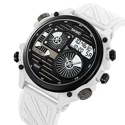 Чоловічий наручний годинник 2202PWT White Skmei acs0030147 - мініатюра 3