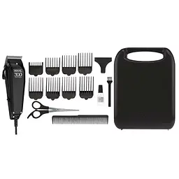 Moser Машинка для стрижки Wahl Home Pro 300, мережа, вібраційний мотор, насадок-10, кейс, масло та ножиці у компл., сталь, чорний - мініатюра 2