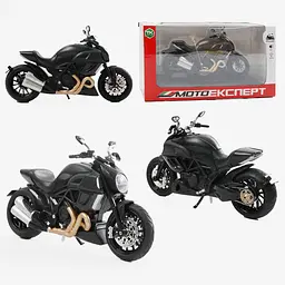 Колекційна масштабна модель мотоцикла TK Group Ducati Diavel Carbon зі світлом, звуком та амортизацією 1:12 - мініатюра 9