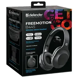 Навушники Defender FreeMotion B445 Bluetooth Black (63445) - мініатюра 6